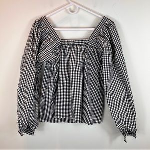 KATE SPADE Party Gingham Belle Top